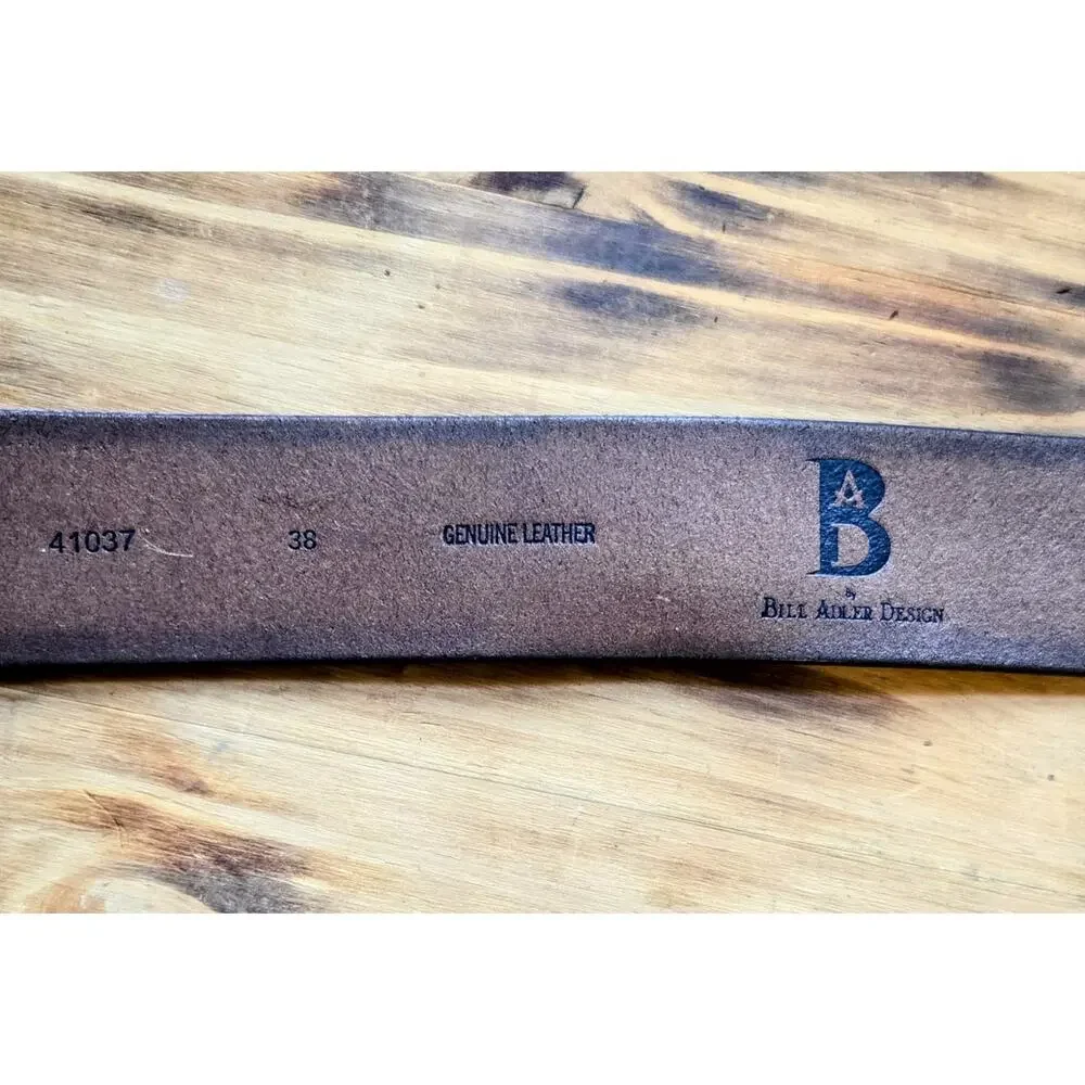 Novelty Belt Buckle On Leather 38